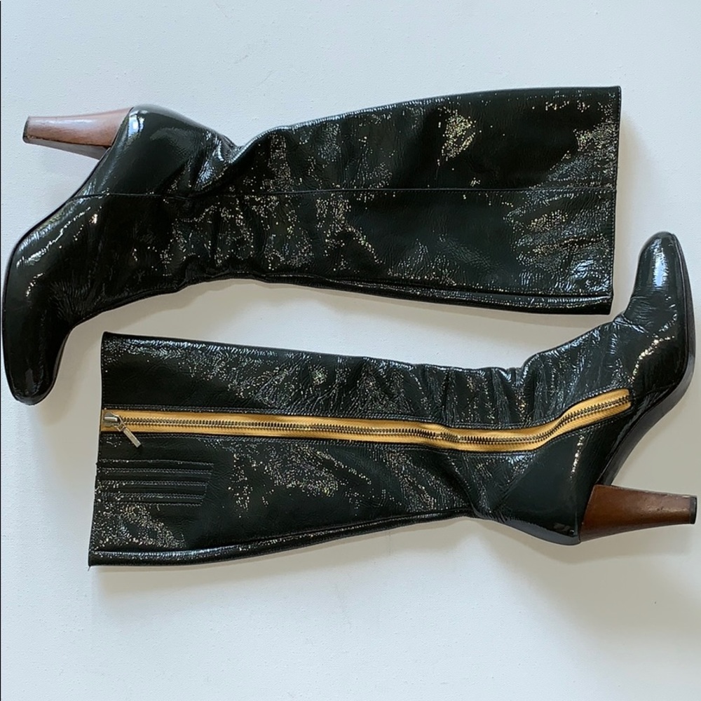Boden Patent Leather Boots ⭐️